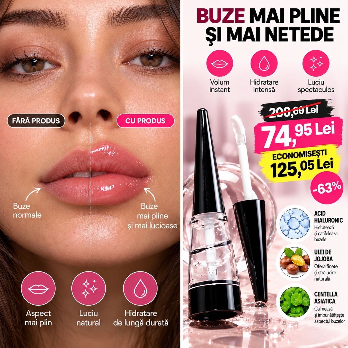 Balsam de Buze Voluminoase Instant